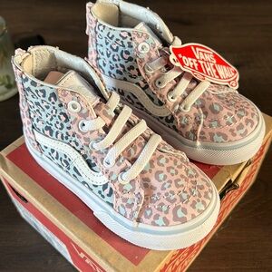Kids Leopard Vans
